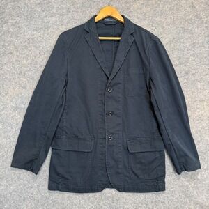 Vintage Polo Ralph Lauren Field Chore Utility Blazer Jacket Mens 42 L Navy Rare